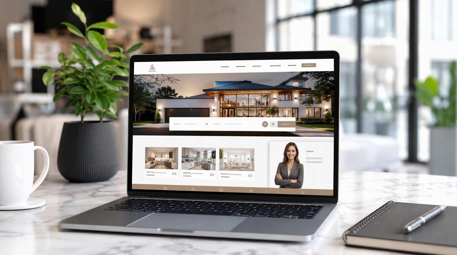 Sample real estate website design concept